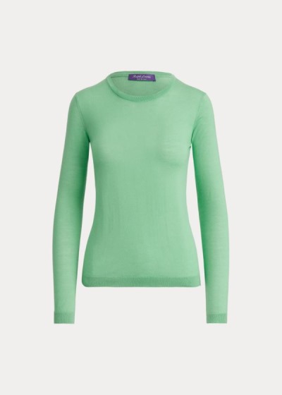 Ralph Lauren Cashmere Crewneck Striktrøje Dame Danmark (RJSOA1038)